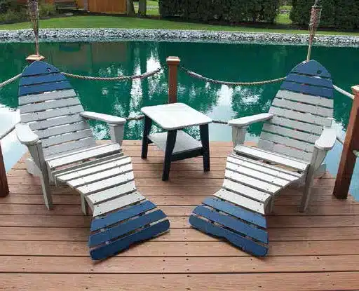 Various pages from a pool catalog showing different pool designs, features, and options