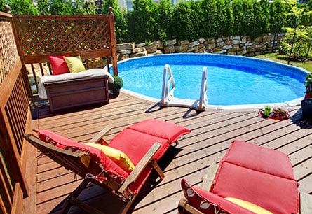 Above-ground pool design option 1