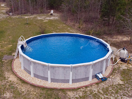 Above-ground pool design option 3