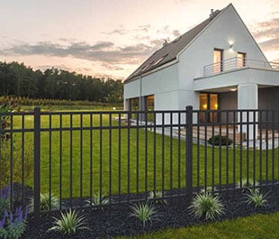 Example of pool fencing option (right view)