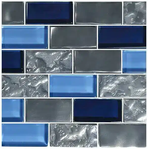 Titanium Silver-Blue tile sample