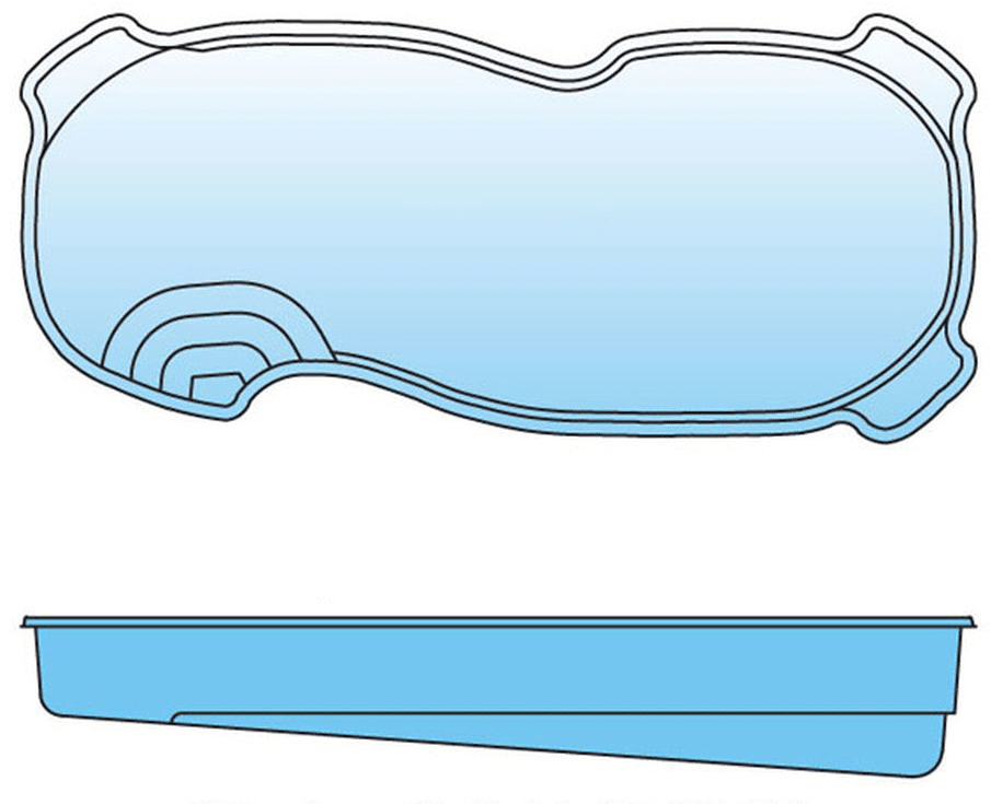 Vienna pool finish or tile pattern sample